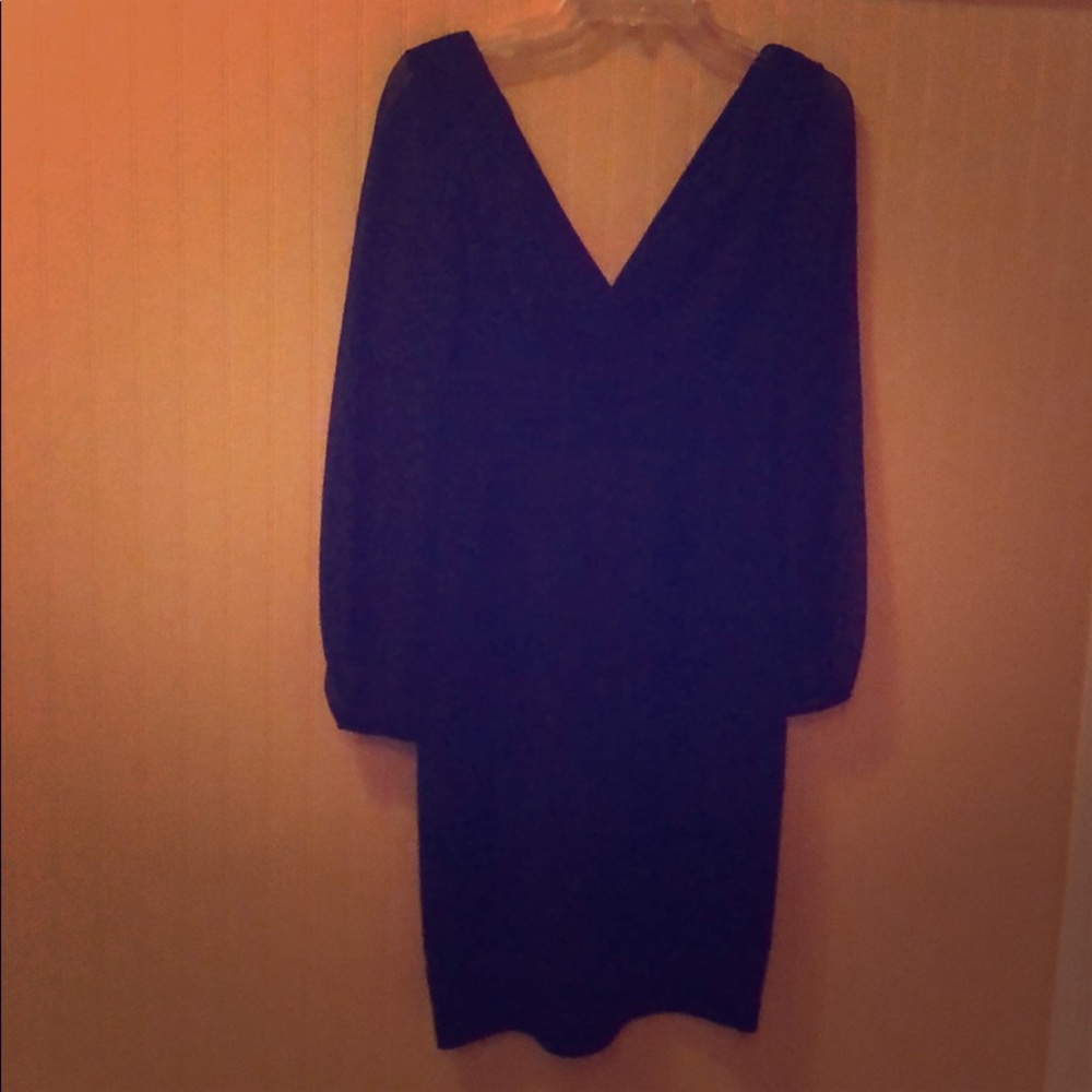 Kay Unger Black women’s chiffon and jacquard dress